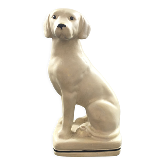 Statuette labrador en plâtre