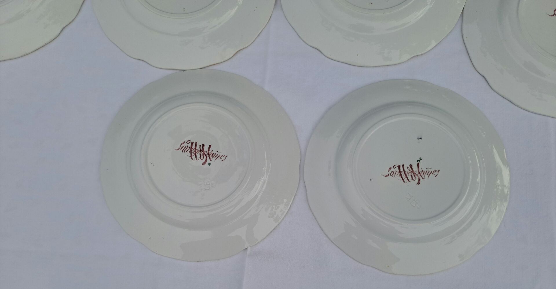 8 dessert plates Sarreguemines model Montmorency
