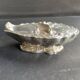 Gravy boat or oyster butter dish – Maurice Gouaillé – Silver plated metal & satin glass