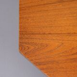 Teak octangle shaped dining table 1960s