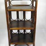 ETAGERE en ROTIN années 70