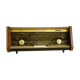 Wood, glass, bakelite, vinyl and brass radio - Bi-amp radio - Philips