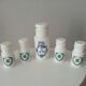 Set of vintage Italian opaline jars