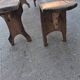 Pair of wooden benches