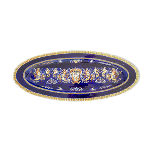 Plat à poisson en faience