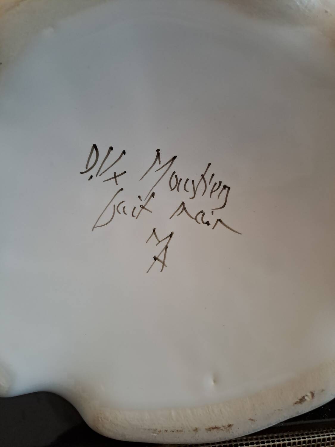 Moustiers Vase Signed.