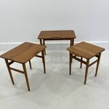 Danish Teak Nesting Tables by Kurt Østervig for Jason Møbler, 1960s, Set of