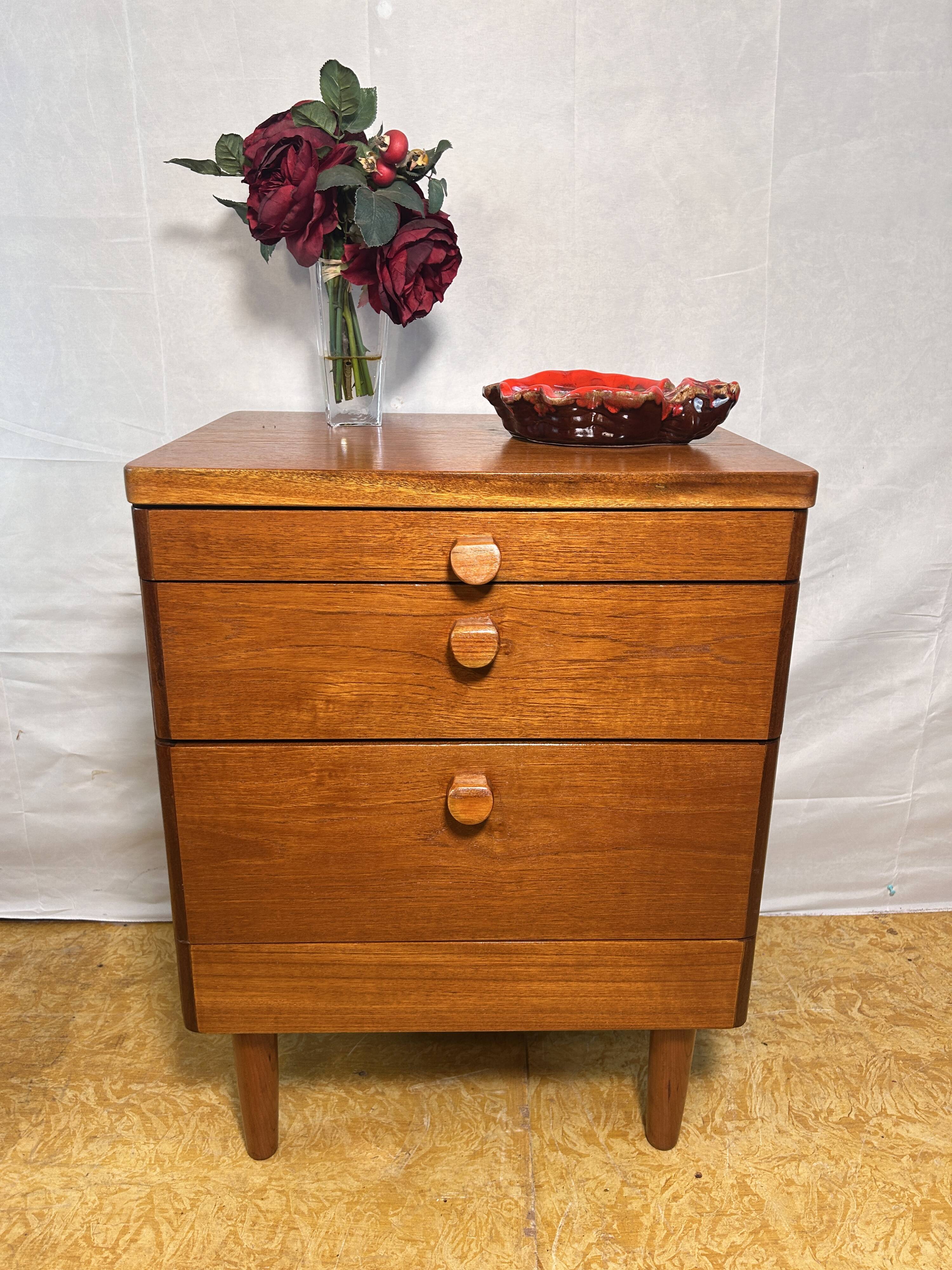 Mid-Century Retro Vintage Teak Small Cabinet by Stag – 1970 Versatile