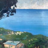 Mediterranean landscape signed from 1970