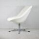 Armchair "Space Age", steel, fiberglass and imitation leather, France, circa 1970