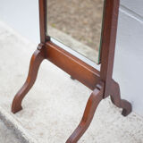 Psyche wood, mirror on wooden foot