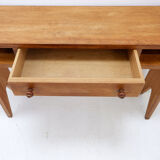 Oak console by Guillerme et Chambron, 1950s/60s.