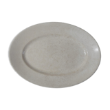 Ravier blanc en faience style creil et montereau