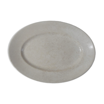 Ravier blanc en faience style creil et montereau