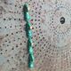 4 knife holders the deer in green and gold glazed ceramic art deco