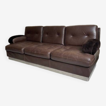 3P leather sofa vintage 70