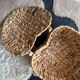 Banana leaf pan in the shape of a vintage heart