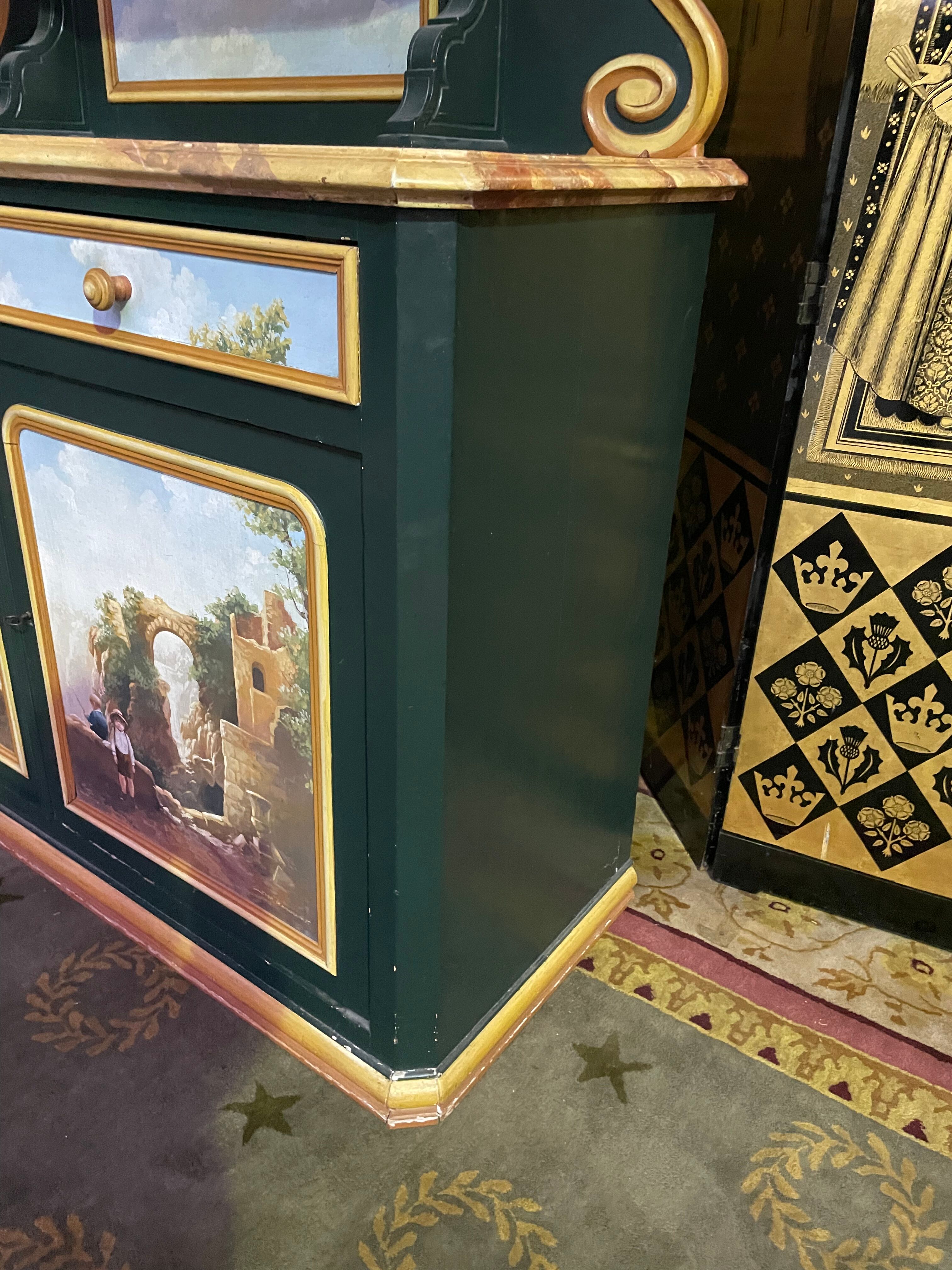 Buffet Saint-Hubert painted