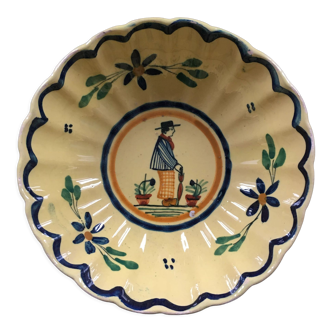 Signed Breton decor bowl