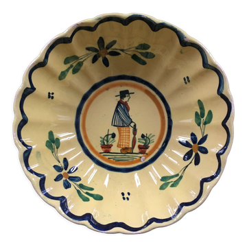 Signed Breton decor bowl