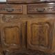 Carved solid walnut sliding buffet – Louis XV style