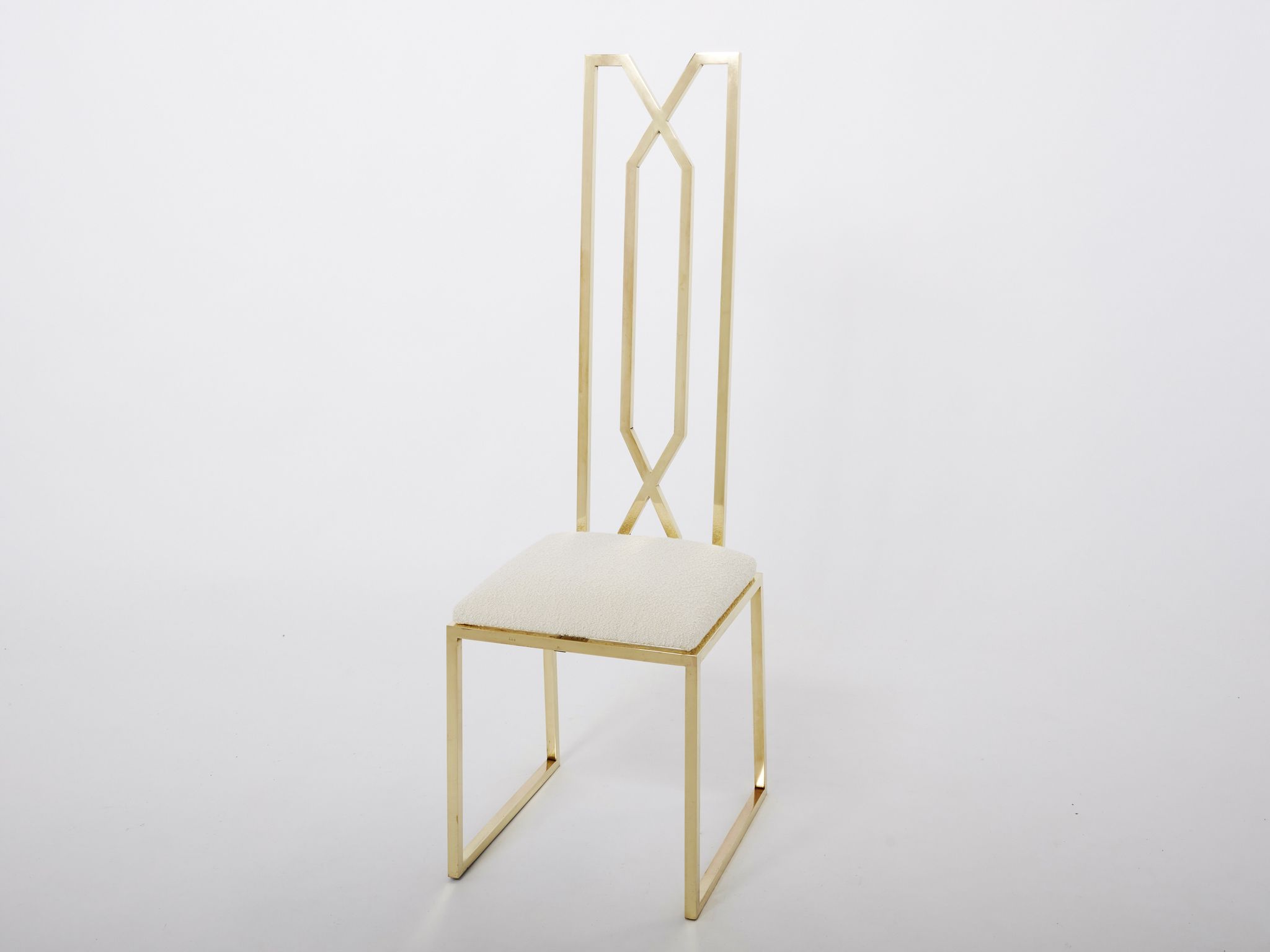Pair of brass chairs Alain Delon for Jean Charles 1970