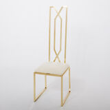 Pair of brass chairs Alain Delon for Jean Charles 1970