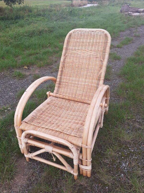 Fauteuil en osier