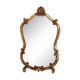 Miroir style baroque doré a la feuille d'or 45x78cm