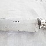 Set of 11 vintage knives, steel blades and silver handles