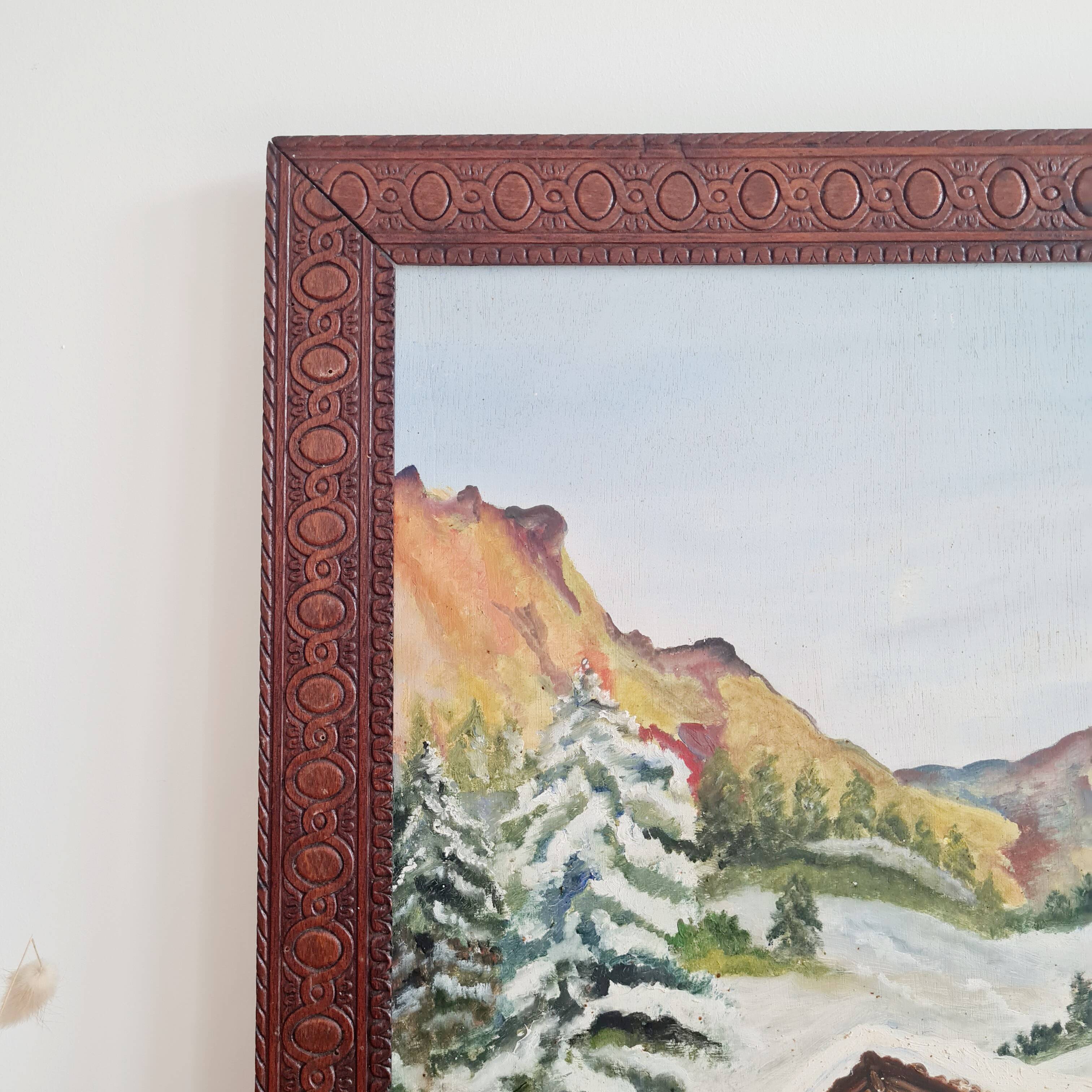 Old painting from the 50s - old painting