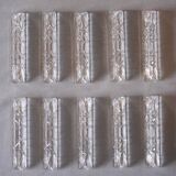 Set of 10 crystal knife rests