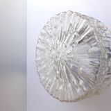 Old ceiling light / wall light - molded glass - 1970