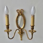 Louis XVI Wall Lamp Lucien Gau Mirror