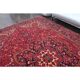 1960s Vintage Persian Handmade Wool Cotton Red Area Rug  242x339