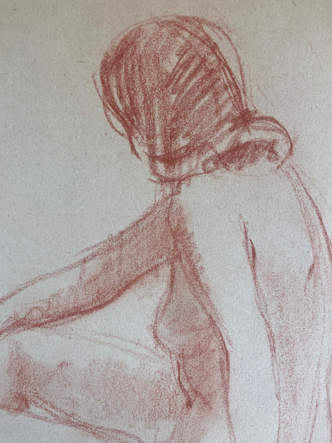 Female nude drawing
