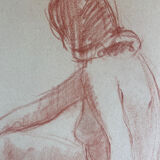 Female nude drawing