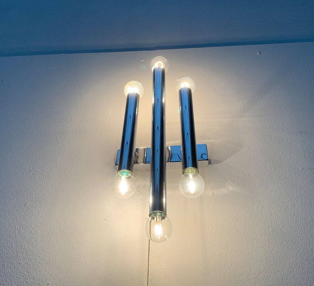 Chrome Wall Light Mid-Century Space Age