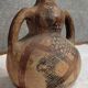 Traditional Kabyle/Berber terracotta pottery decorated with patterns