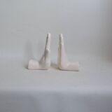 Ceramic Hands Bookends