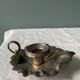 Old leaf-shaped hand candle holder, mid-twentieth