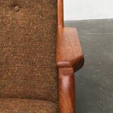 Mid-century model 100 rocking chair in Danish teak by Søren Georg Jensen for Kubus Møbler, 1960s.