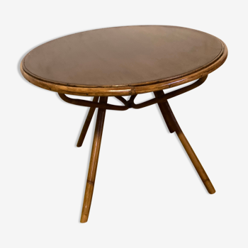 Table basse ronde bambou