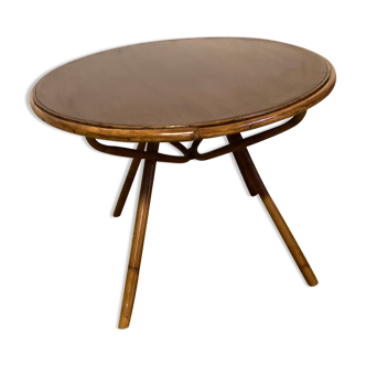 Bamboo round coffee table