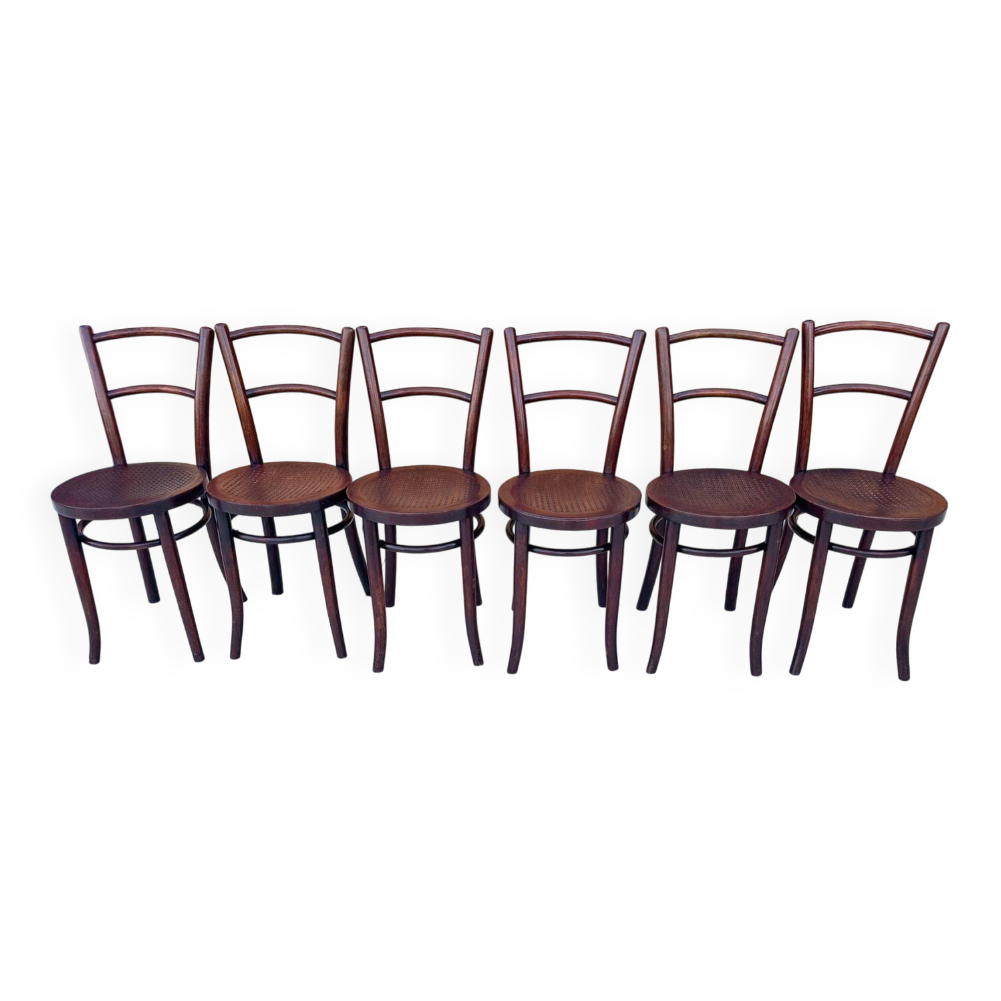 Suite de 6 chaises de bistrot Thonet années 1920
