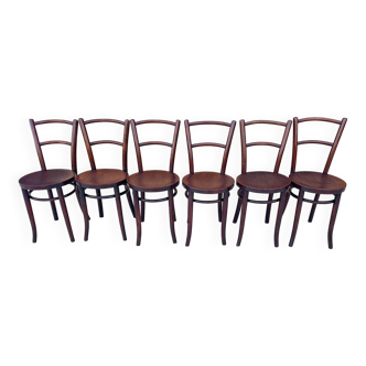 Suite de 6 chaises de bistrot Thonet années 1920