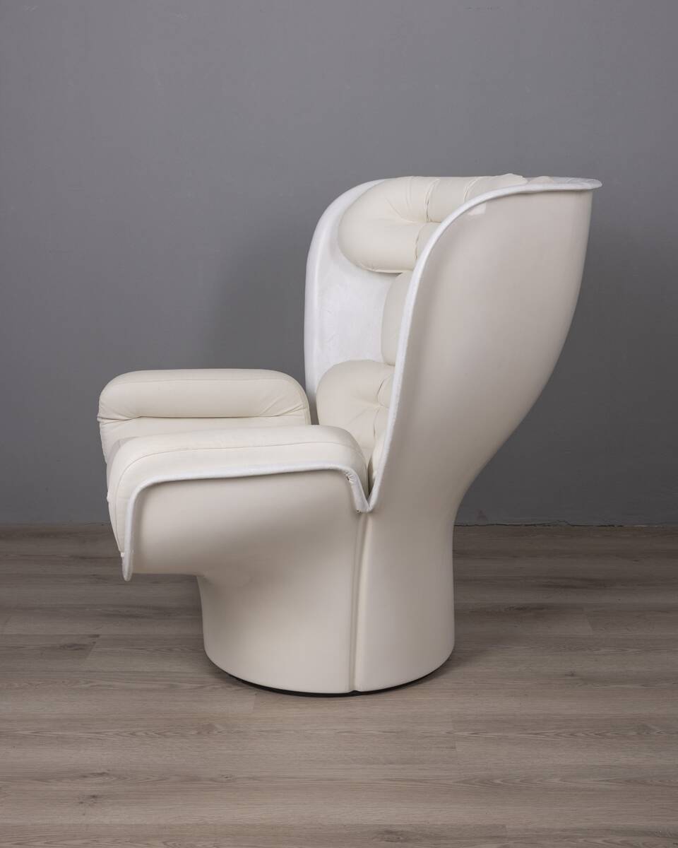 Vintage armchair from the 1960s, "elda" designed by joe colombo for comfort