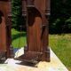 Gothic wall corner shelves