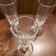 5 crystal Champagne flutes XIX th