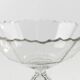 Biedermeier fruit bowl, transparent crystal, Czechia, 19th century